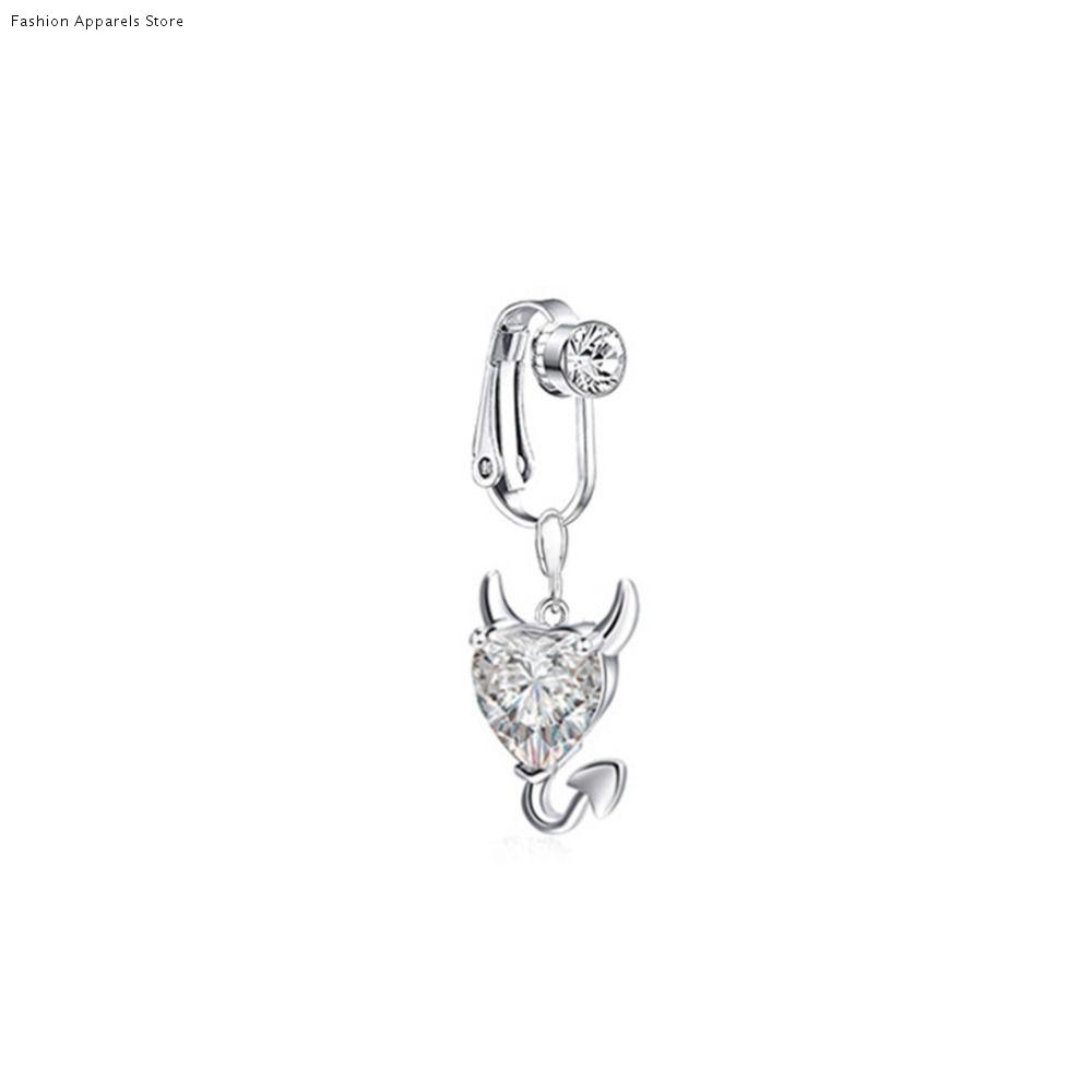 Body Jewelry Hoops - Rhinestone Stainless Steel Body Piercing Jewelry