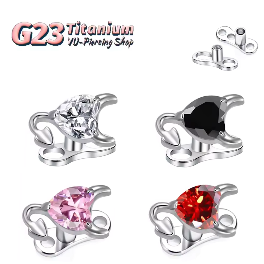 Body Jewelry Implant Grade Titanium - Medical-Grade F136 Titanium Alloy Succubus Collarbone