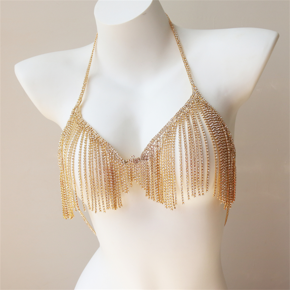 Body Jewelry Chest - Sexy Shiny Bikini Body Chain Ladies