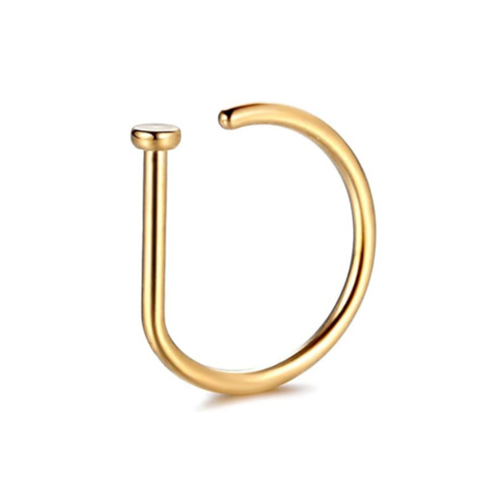 1PC Woman Man Fake Nose Rings  - Body Jewelry Hoops recension och pris