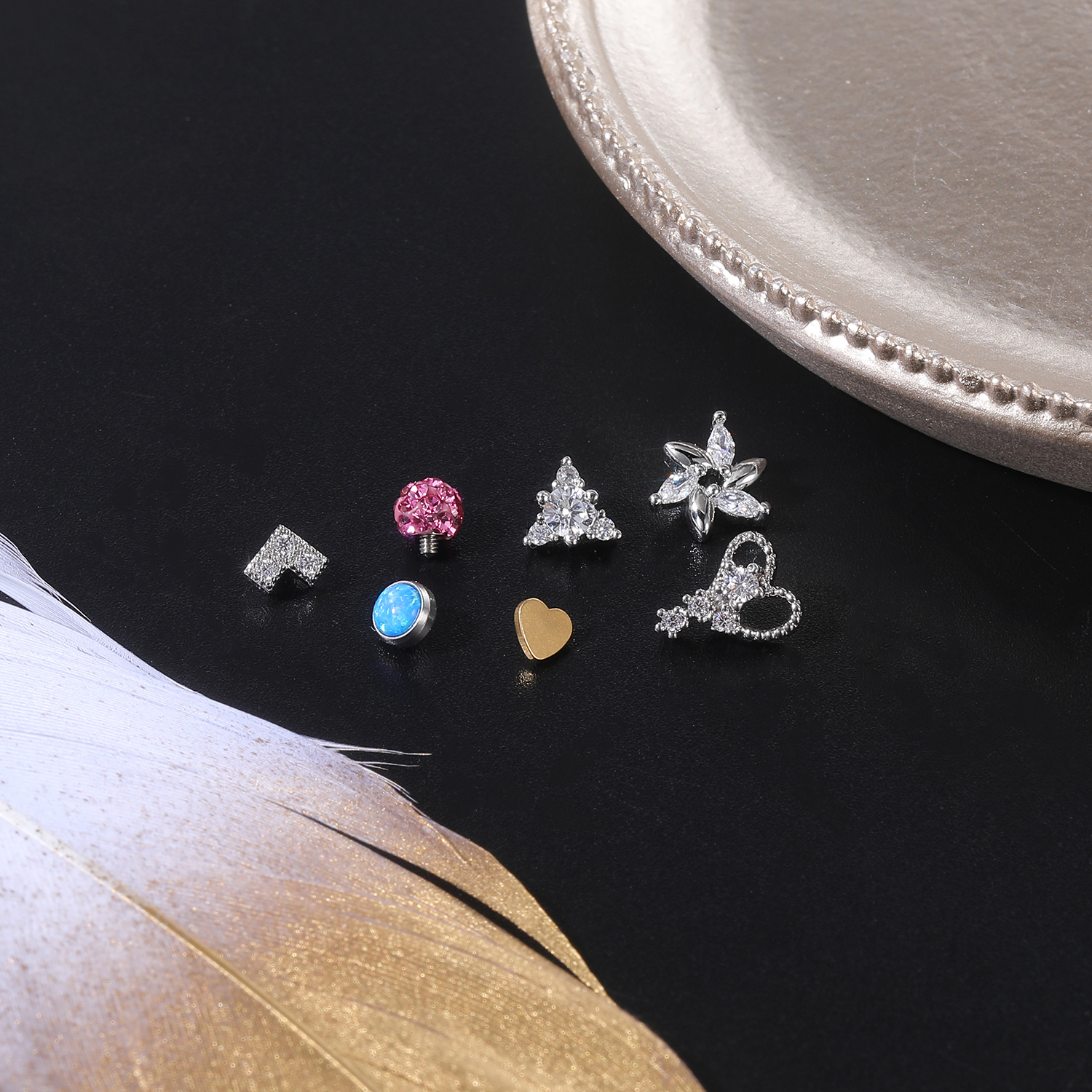 ZS 16G Micro Dermal Piercing Z - Dermal Anchor Top recension och pris