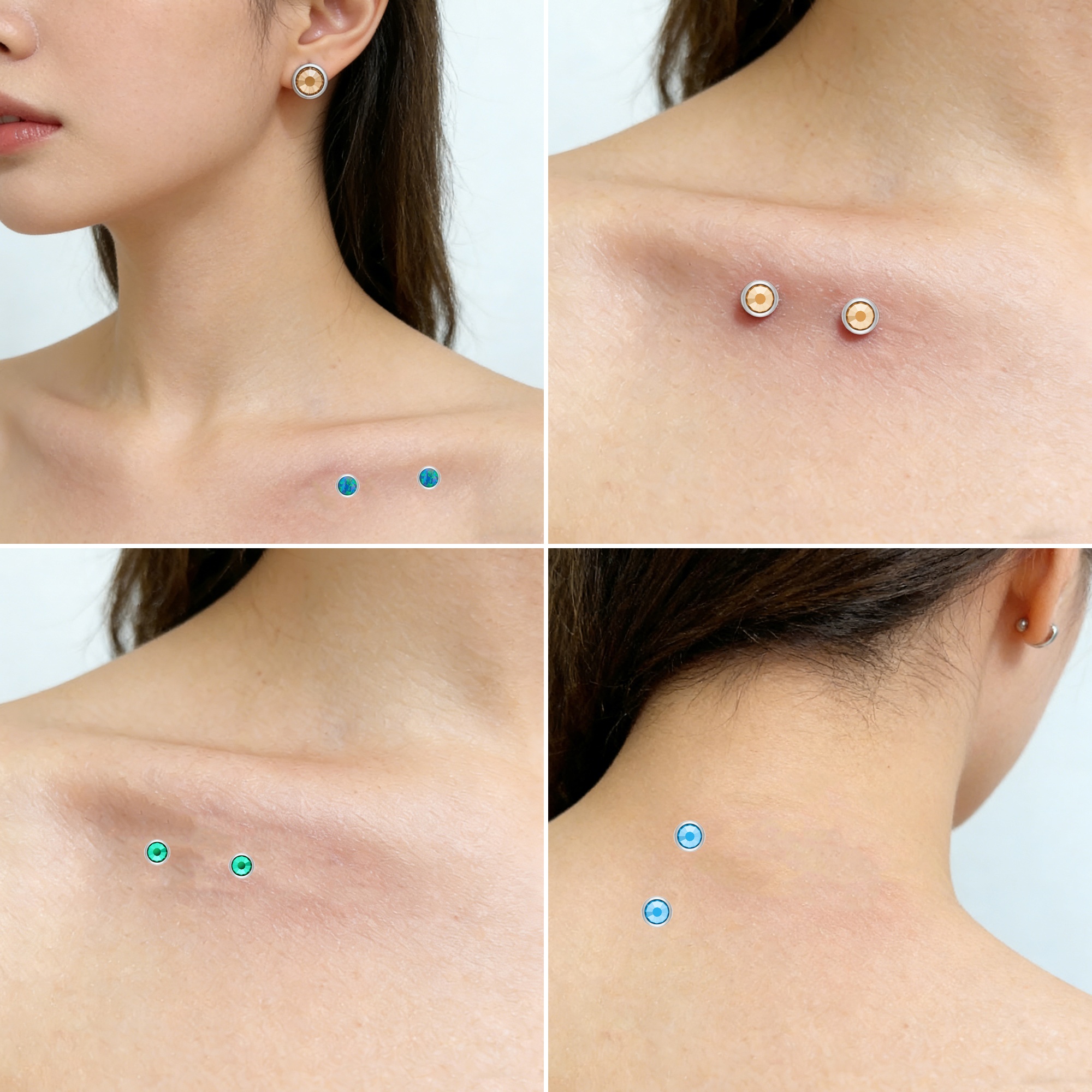 Tiny Minimalist F136 Titanium  - Dermal Anchor Top recension och pris