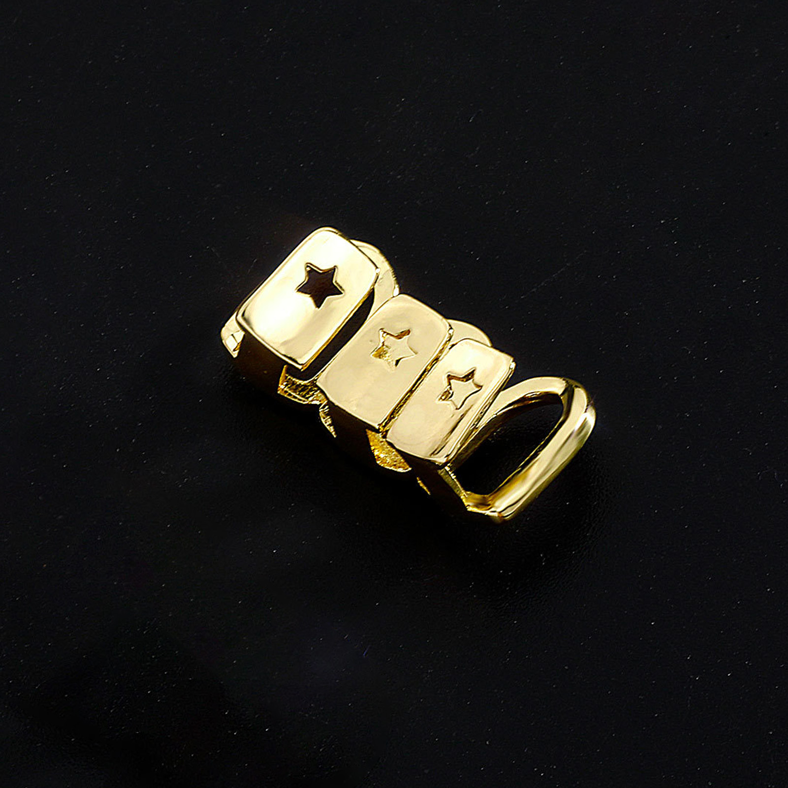 Rhinestone Teeth Cover Gold Pl - Body Jewelry Piercing recension och pris