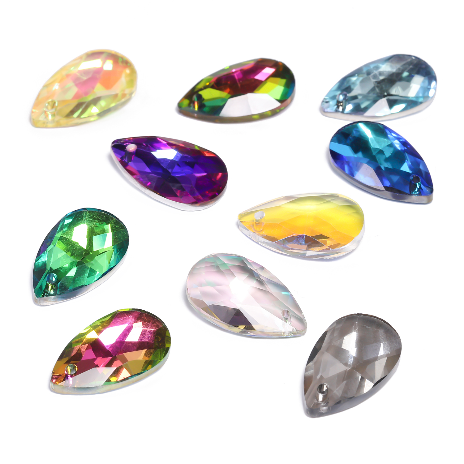 8pcs 13x22mm Single Hole Glass - Body Jewelry Piercing recension och pris