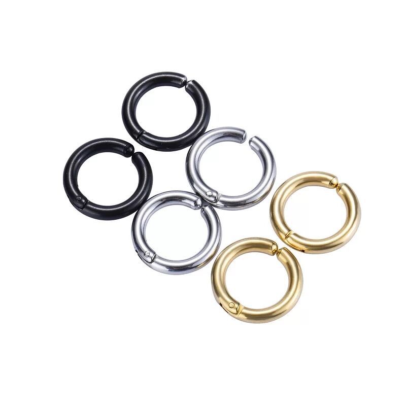 2/6Pcs Fake Huggie Hoop Earrin - Body Jewelry Hoops recension och pris