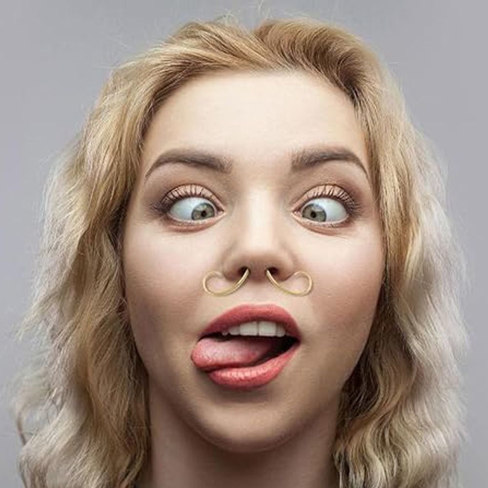Piercing Jewelry Mustache Sept - Body Jewelry Nose recension och pris