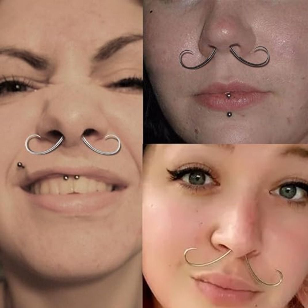 Piercing Jewelry Mustache Sept - Body Jewelry Nose recension och pris