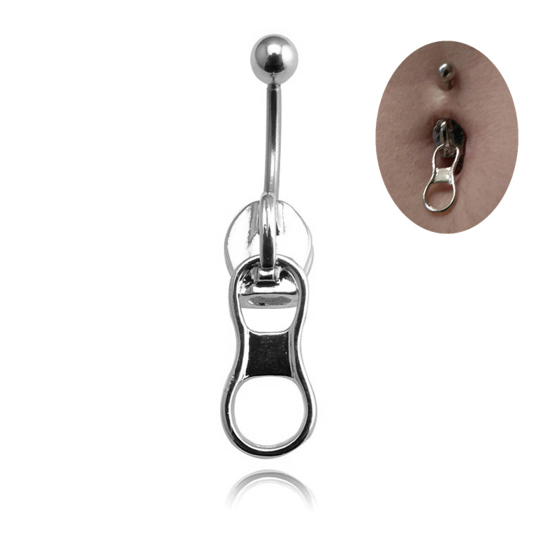 #1Pc Punk Belly Button Rings S - Body Jewelry Hoops recension och pris