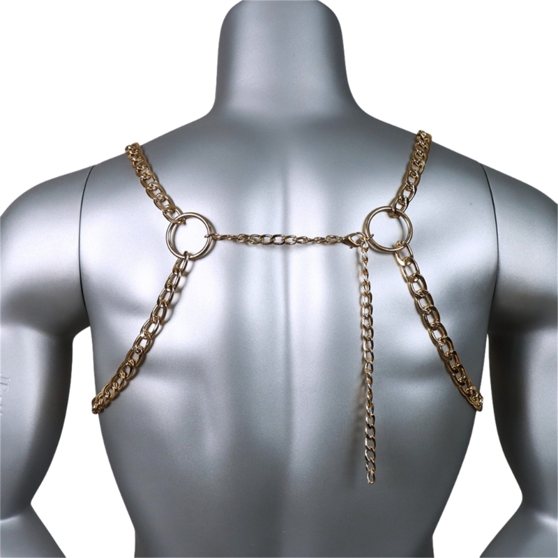 Men's Sexy Metal Body Chest Ch - Body Jewelry Chest recension och pris