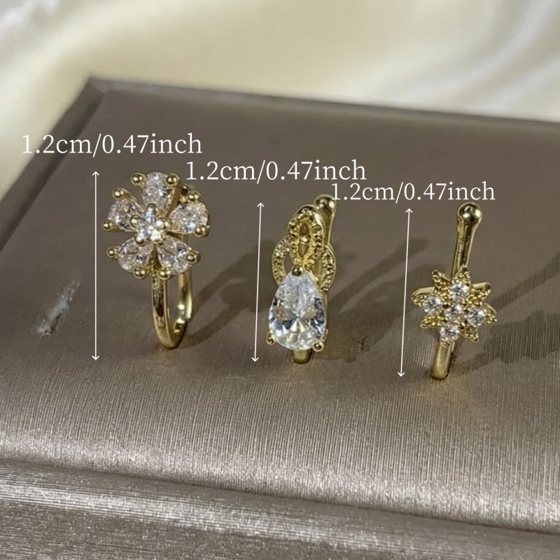 3-piece French style minimalis - Body Jewelry Nose recension och pris