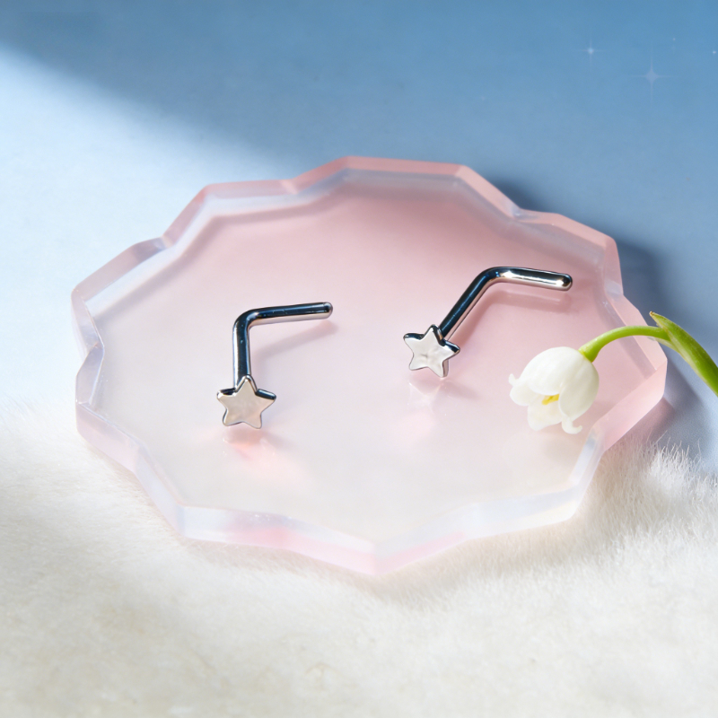 1Pc Trendy Sweet Cool Style St - Body Jewelry Hoops recension och pris