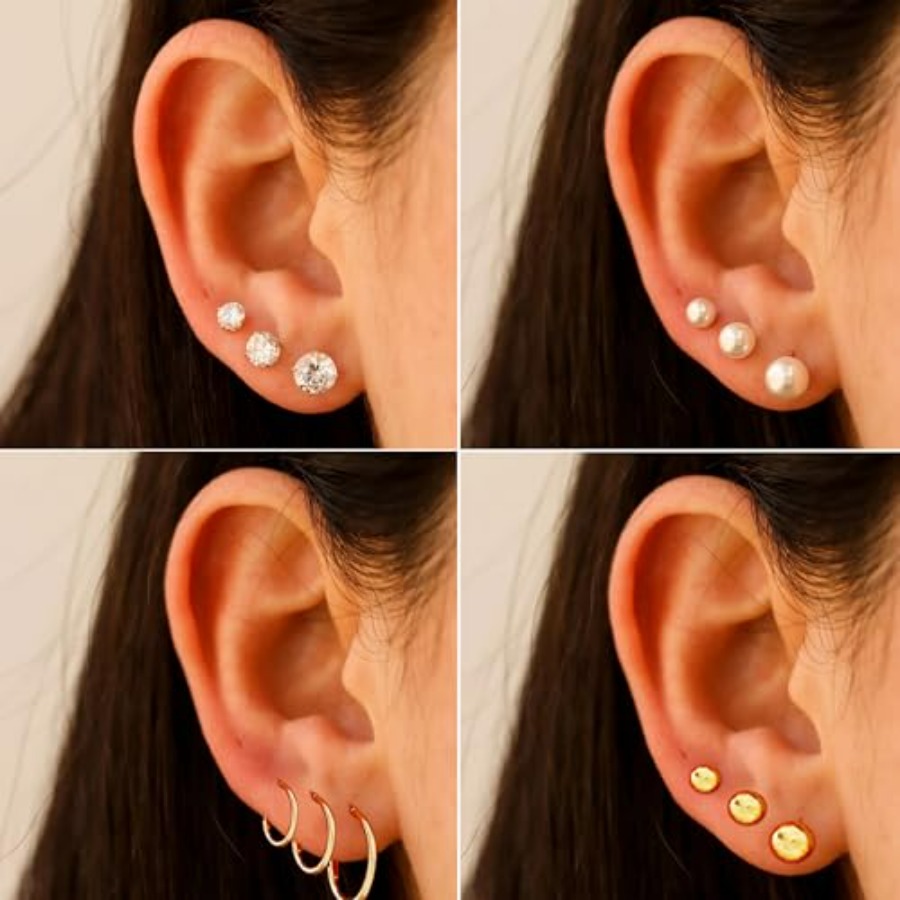 FAXHION 68 Pcs for with 7 Neck - Body Jewelry Hoops recension och pris