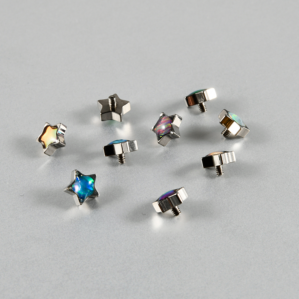 1PC Titanium Prong Flash Film  - Dermal Anchor Top recension och pris