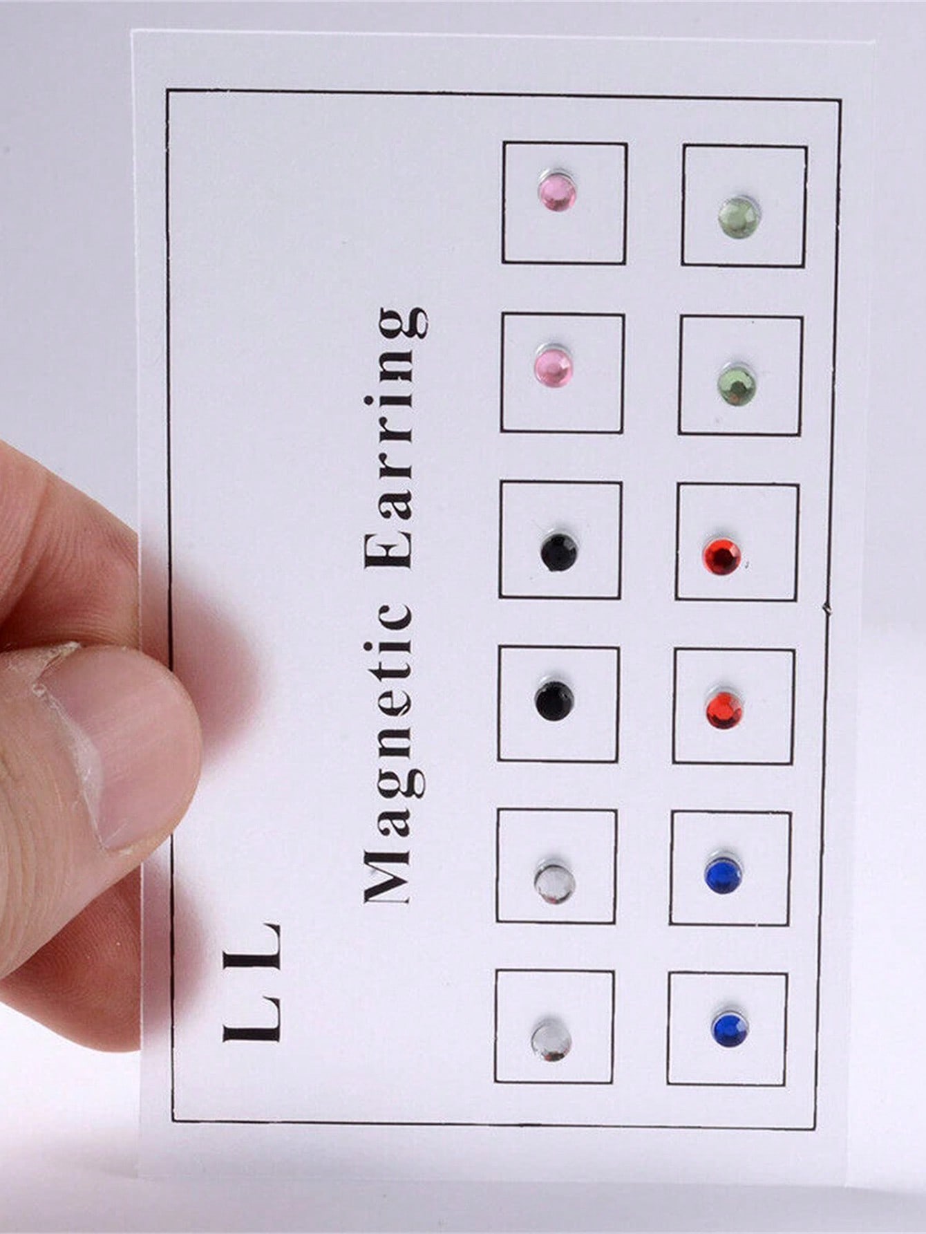 12PCS/Card  Crystal Magnetic S - Body Jewelry Nose recension och pris