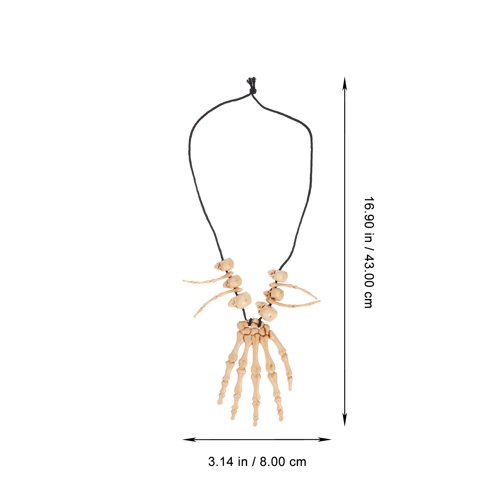 2Pcs Halloween Necklaces Skull - Body Jewelry Materials recension och pris