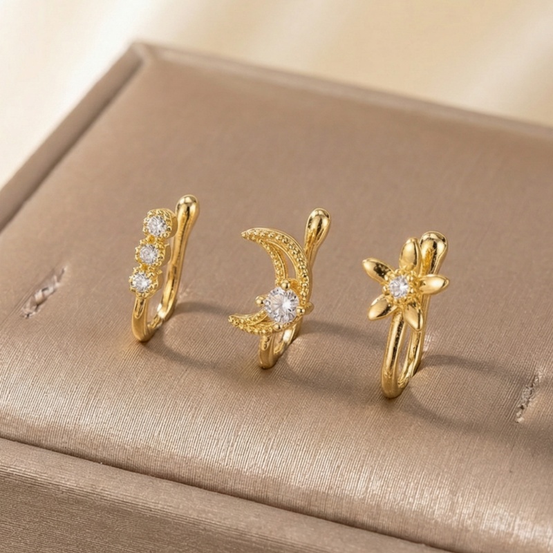 3-piece retro light luxury nos - Body Jewelry Hoops recension och pris