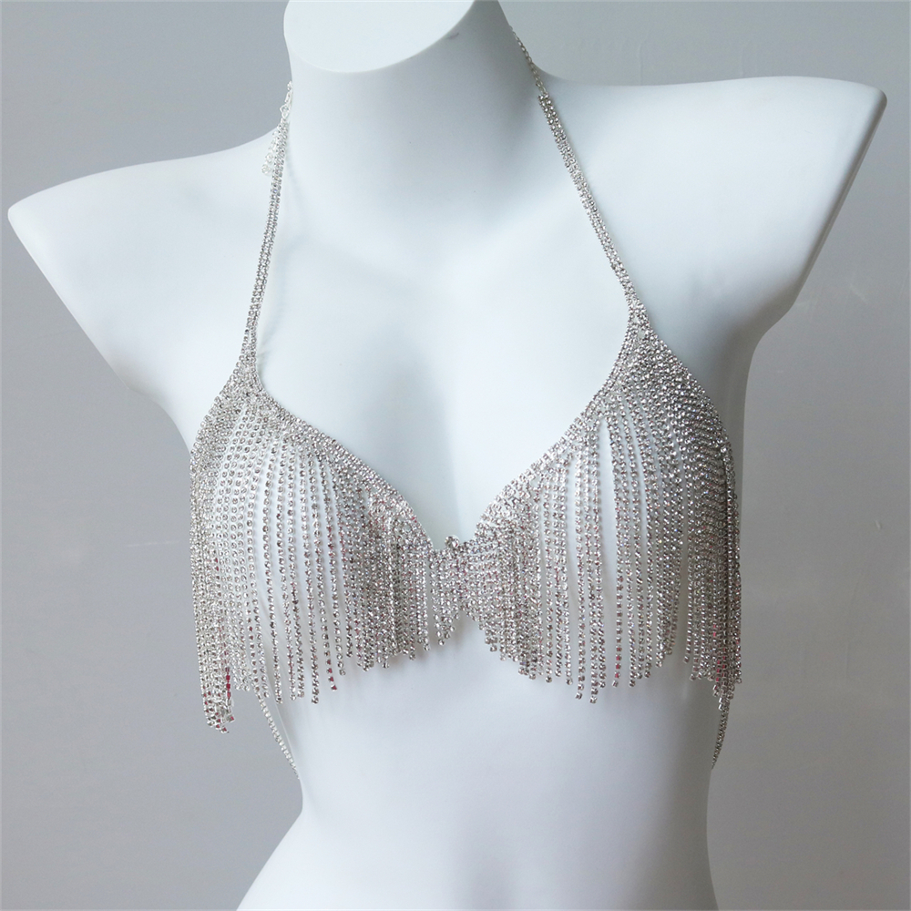 Sexy Shiny Bikini Body Chain L - Body Jewelry Chest recension och pris