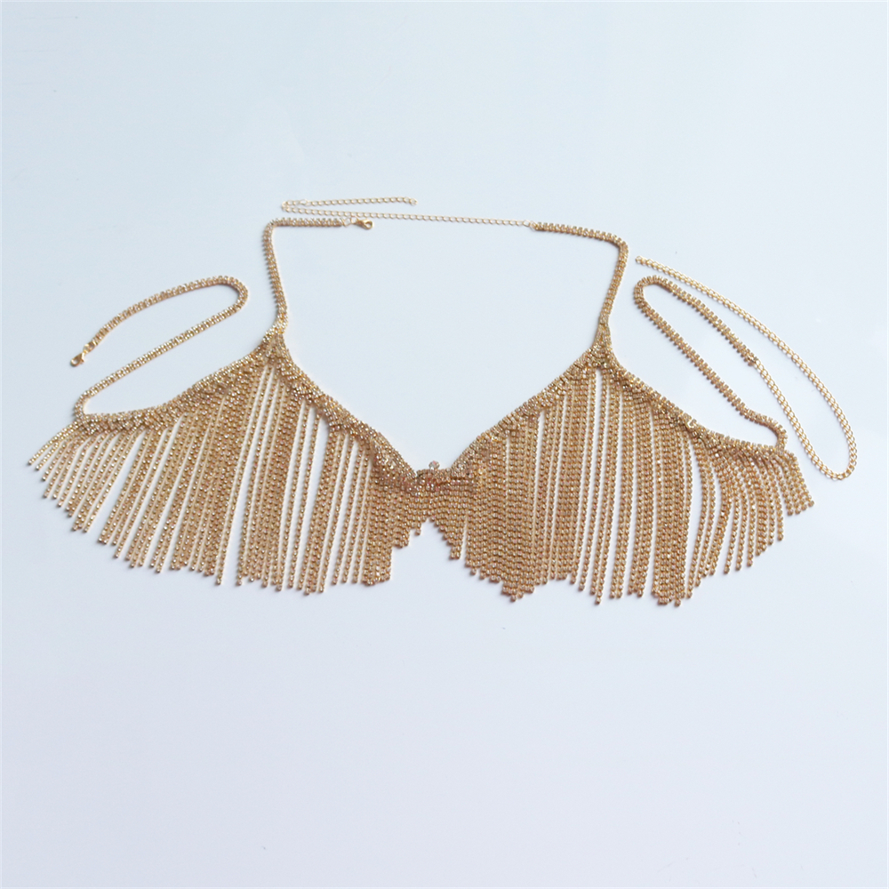 Sexy Shiny Bikini Body Chain L - Body Jewelry Chest recension och pris
