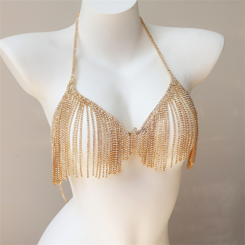 Sexy Shiny Bikini Body Chain L - Body Jewelry Chest recension och pris