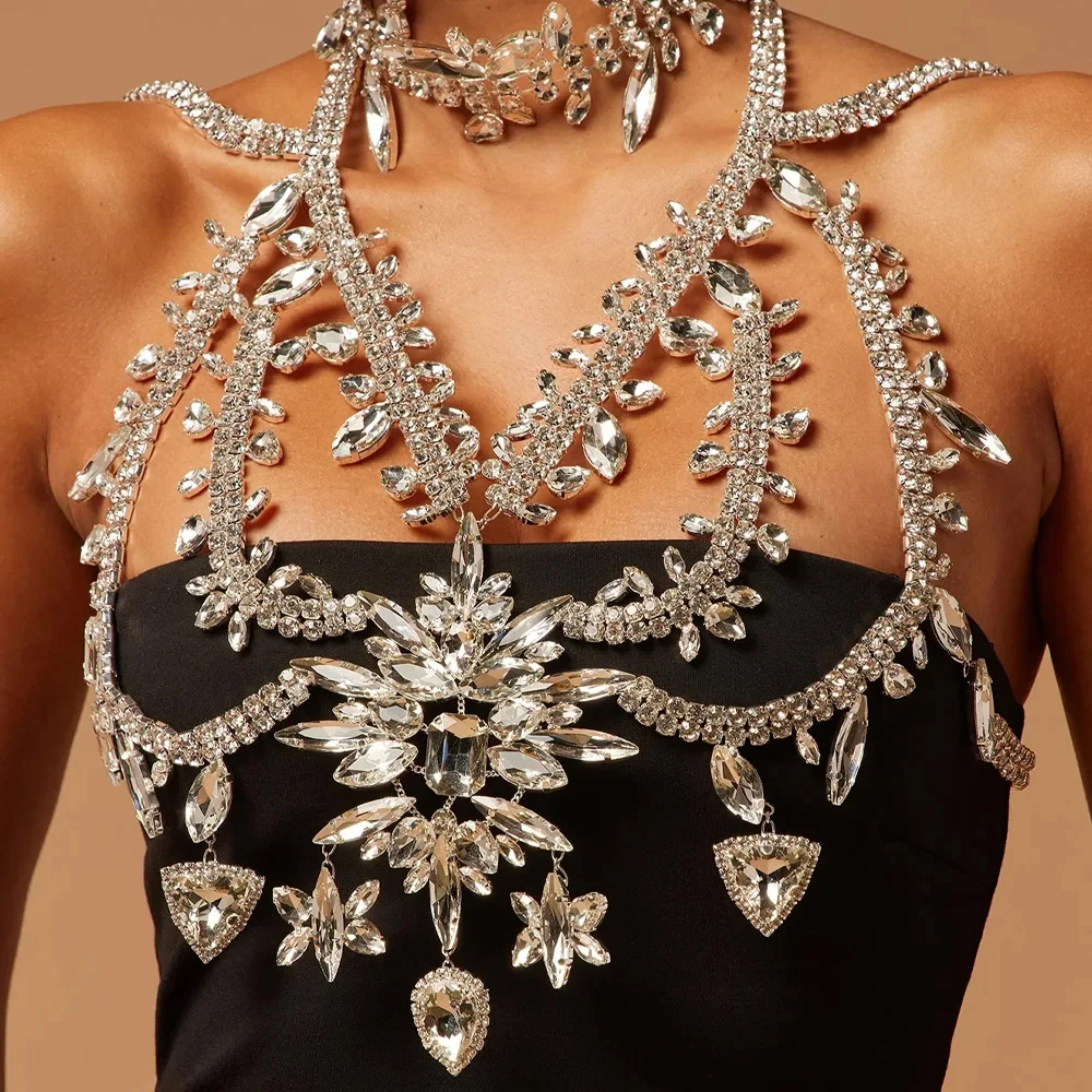 Summer Exaggerated Crystal Bra - Body Jewelry Vest recension och pris