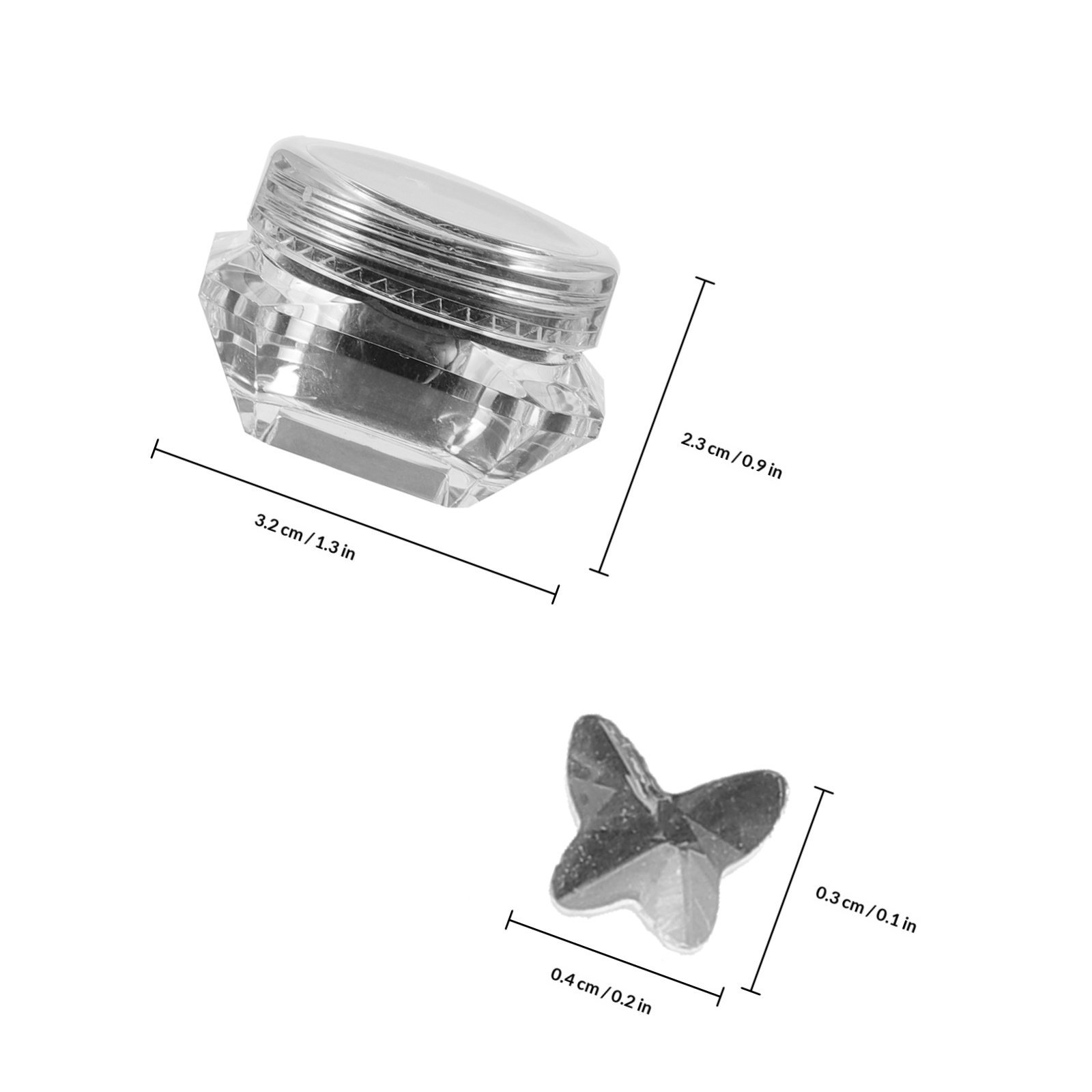 Plastic DIY Teeth Art Decors C - Body Jewelry Piercing recension och pris